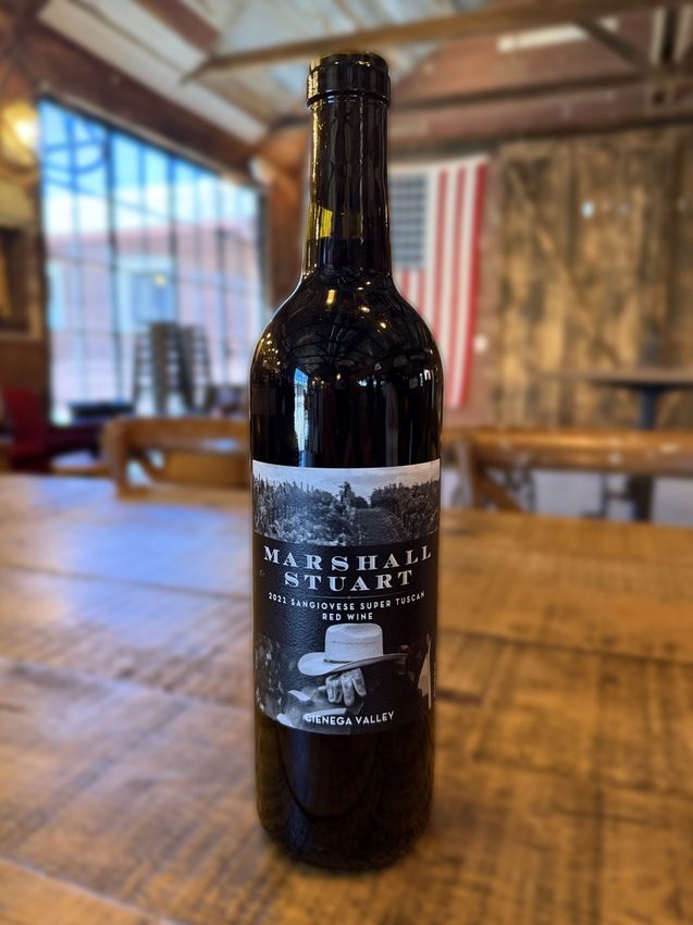 2021 Sangiovese Super Tuscan bottle