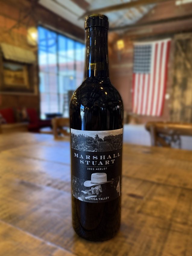 2022 Merlot bottle